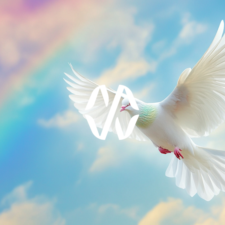 Dove with Rainbow