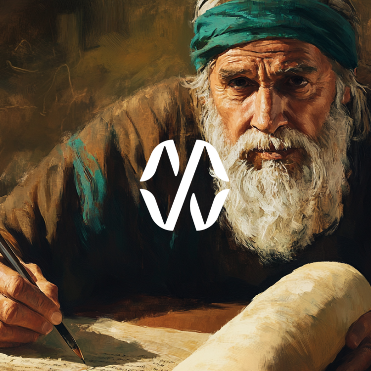 Elderly Man Writing a Letter 2