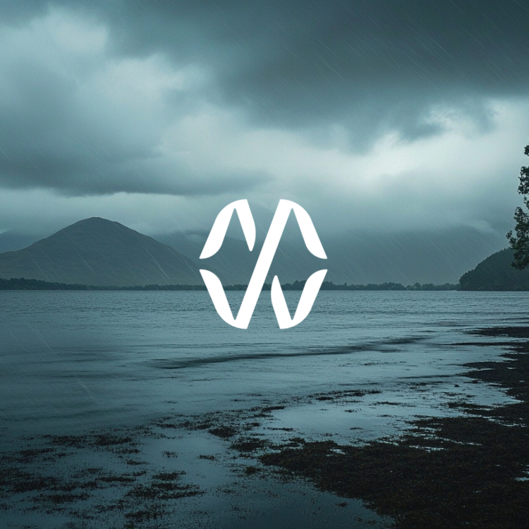 Gloomy Lake Landscape