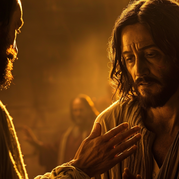 Jesus Healing a Man