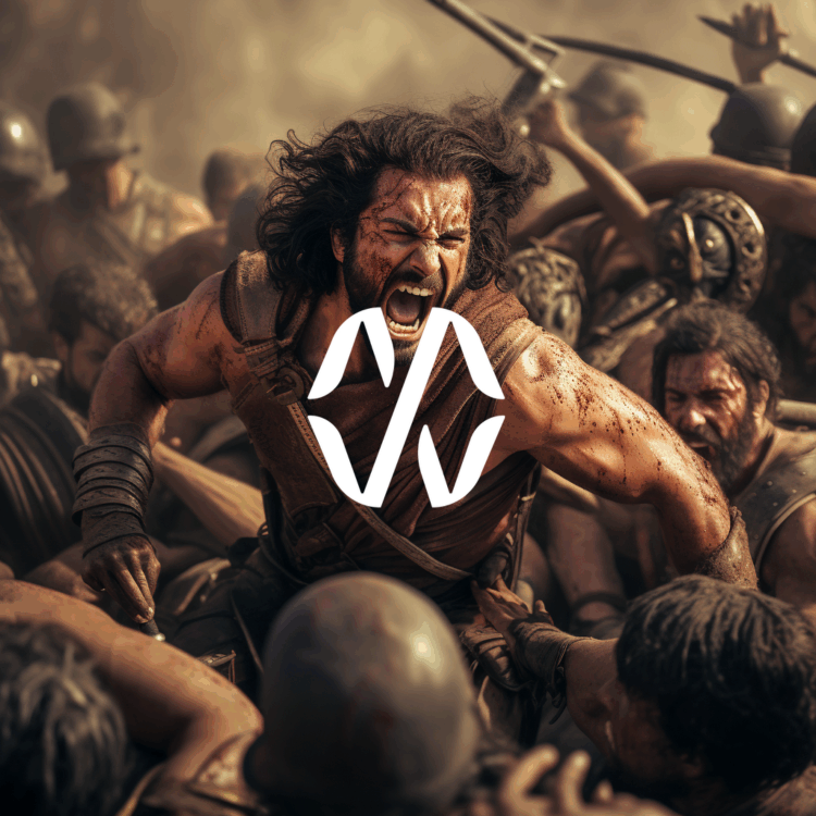 Samson Fighting Philistines 5