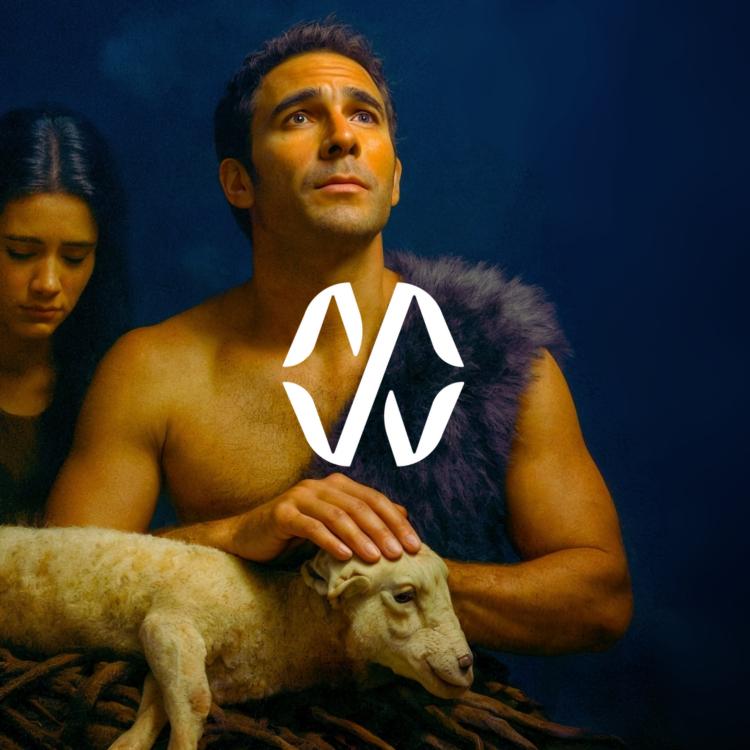 Adam and Eve Sacrifice a Lamb