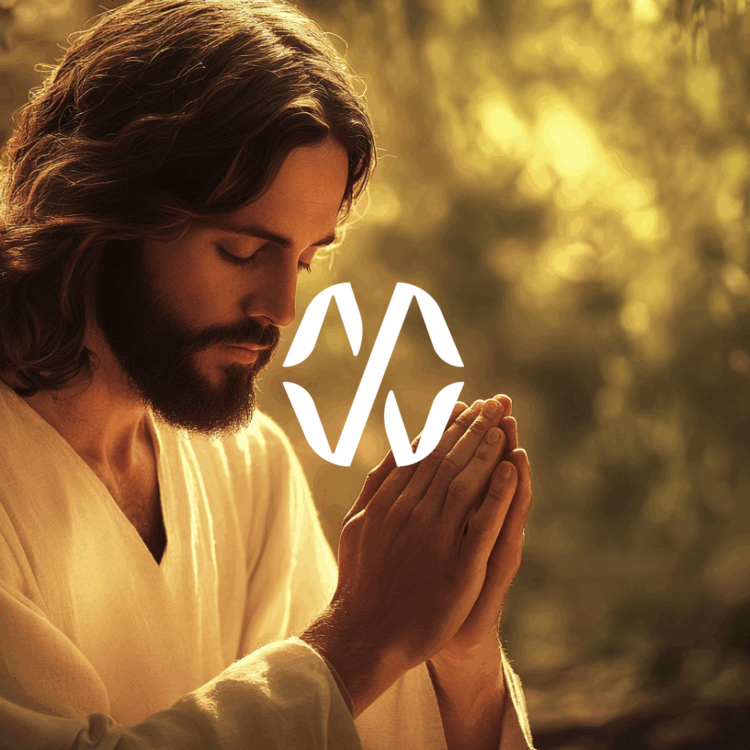 Jesus Praying in a Garden